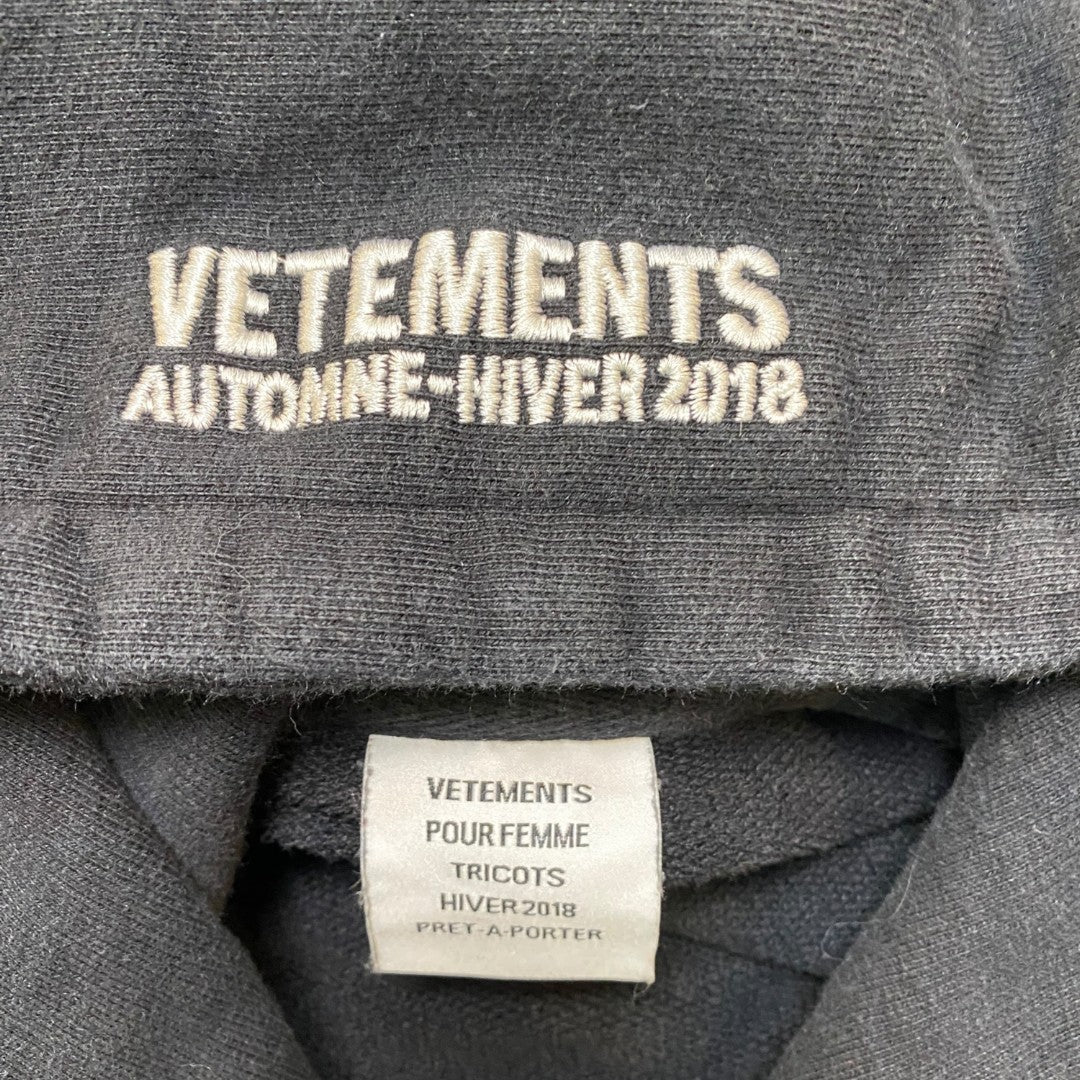 【VETEMENTS】ヴェトモン プルオーバーロゴパーカー/レディース/レディース/ S