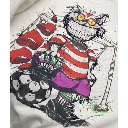 [Alice in Wonderland] 90s Cheshire Cat Sweatshirt - A vintage gem [Alice in Wonderland Siamese Cat] Short Sleeve Sweatshirt T-Shirt [Unisex]