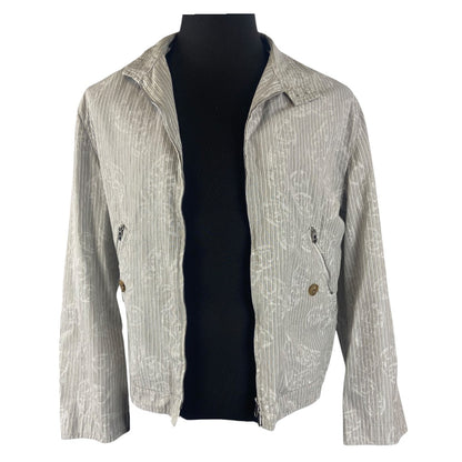 [HERMES] Hermès Striped and Chaine d'Ancre Spring Jacket (Gray)