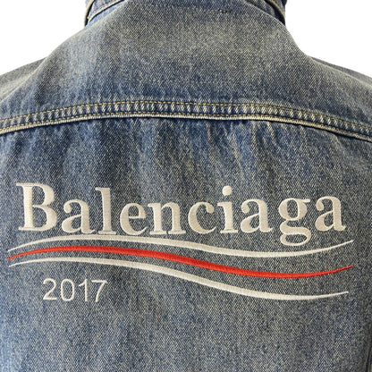 [BALENCIAGA] Balenciaga Distressed Denim Jacket