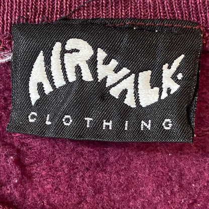 【AIRWALK】エアウォーク ワインレッド 裏起毛トレーナー 90’s M相当