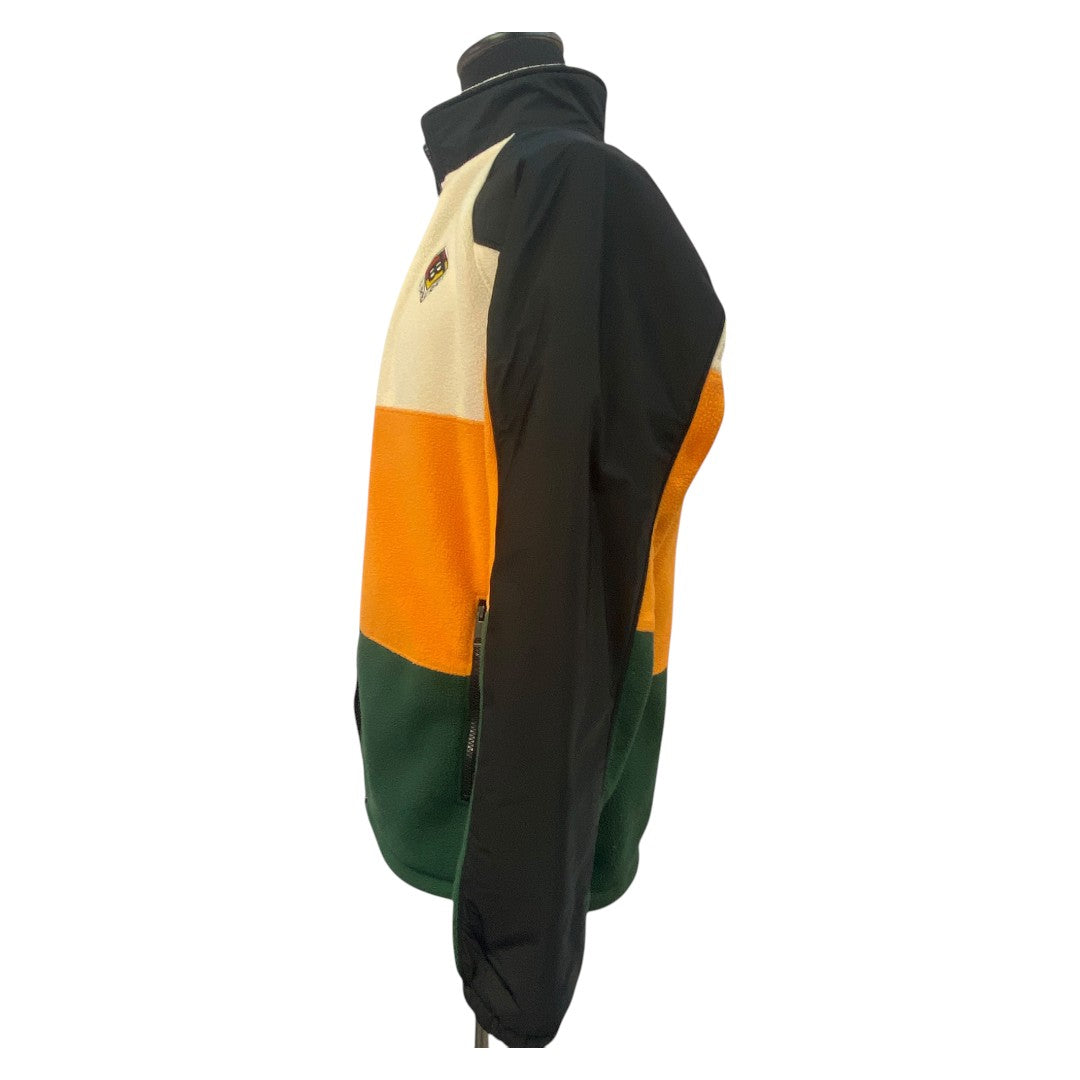 [BURBERRY] Burberry TB Logo Color Block Fleece Zip Up Blouson TB logo color block fleece zip up blouson