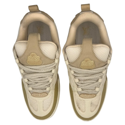 [LOUIS VUITTON] Louis Vuitton LV Skate Line Sneakers, Beige, Size 26.0cm
