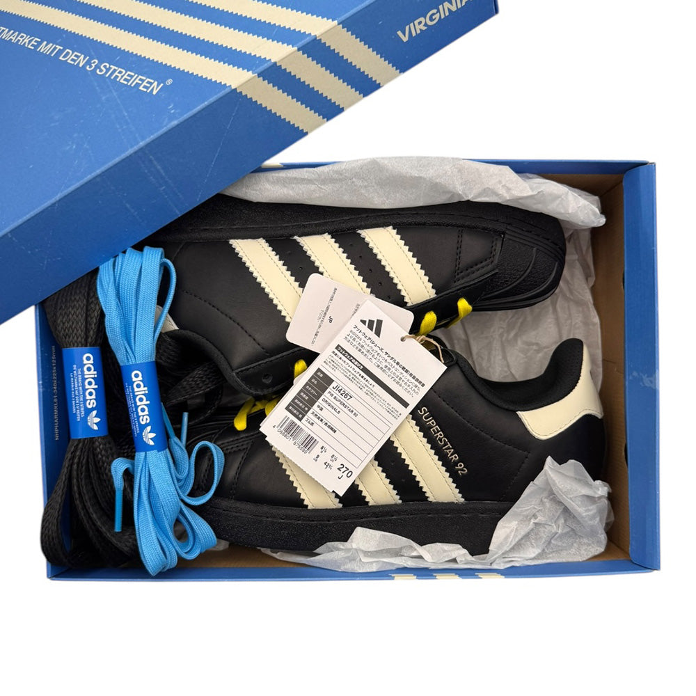 【adidas】アディダス Pharrell Williams x adidas Originals SUPERSTAR 92 BLACK 27cm 新品未使用