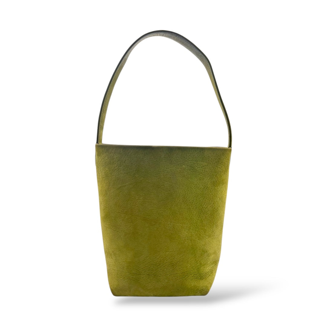 THE ROW Small N/S Park Tote, W1314 L30, Nubuck Leather, Green, GAZON (Grass)