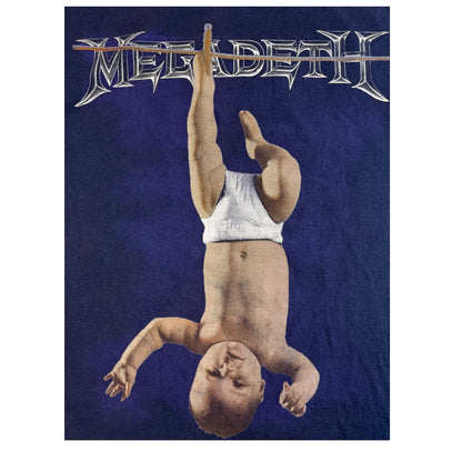 【MEGADETH】メガデス 1994 YOUTHANASIA NAVY Tシャツ giant BY TEE JAYS XL