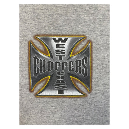 【WEST COAST CHOPPERS】 ウエストコーストチョッパーズ 「Long Beach CA」チョッパーTシャツ/ 90's / L / グレー
