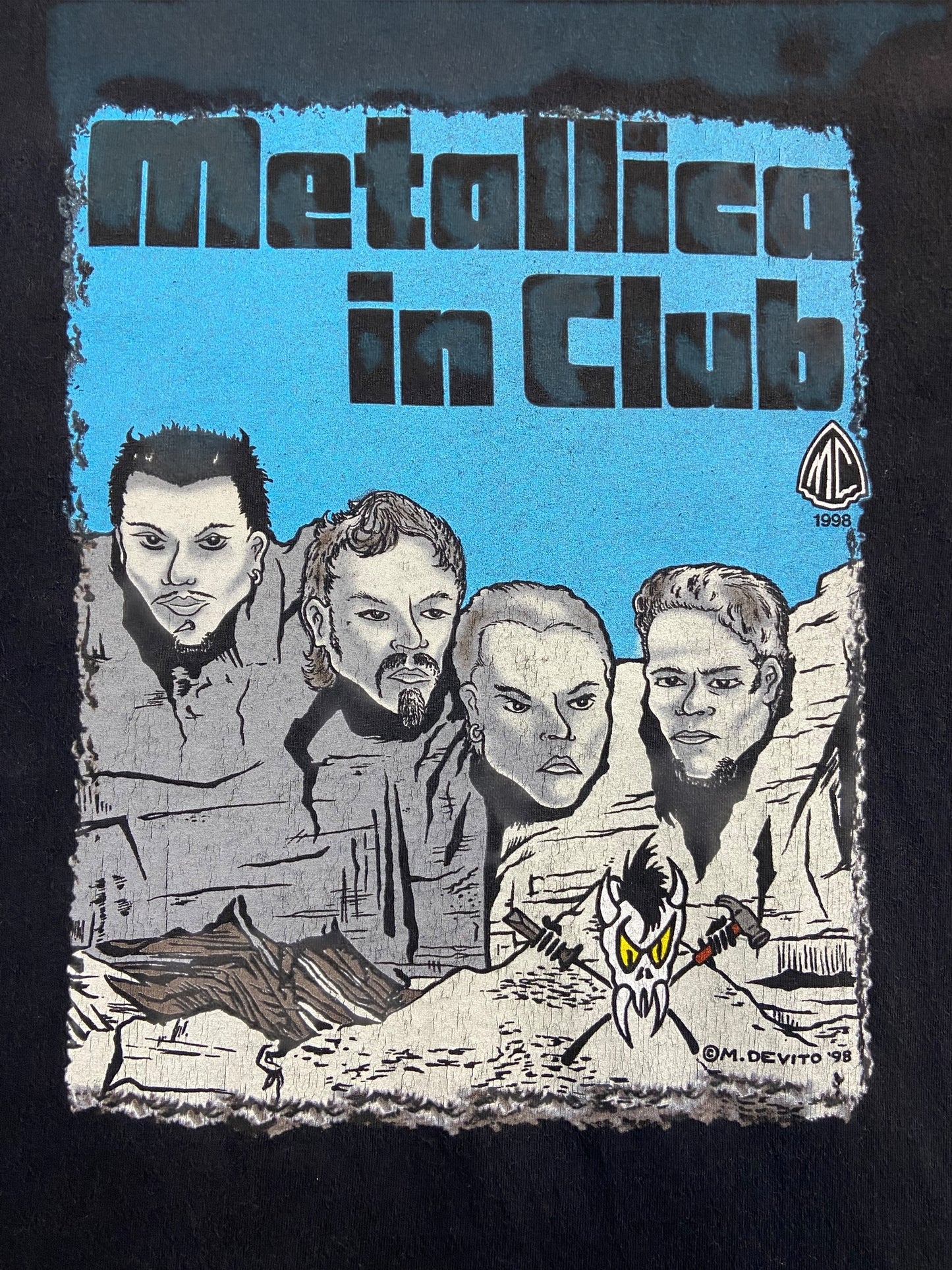 【METALLICA CLUB IN STUBBORN MEMBER 】メタリカ  メンバープリントTシャツ 90's  L
