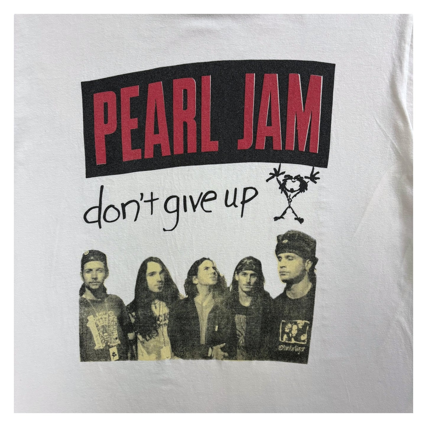 Pearl Jam "Don't Give Up" White T-Shirt, 90s, Size XL