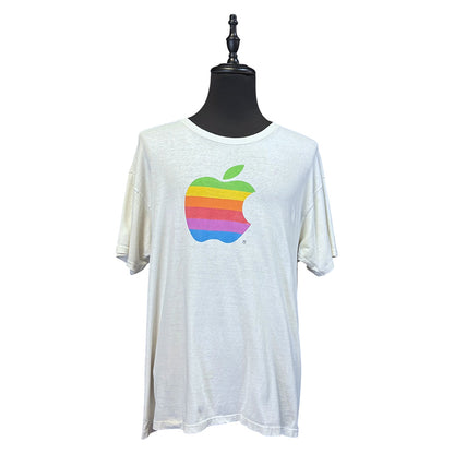 [Apple] Apple Colorful Logo The Mac Zone T-Shirt XL