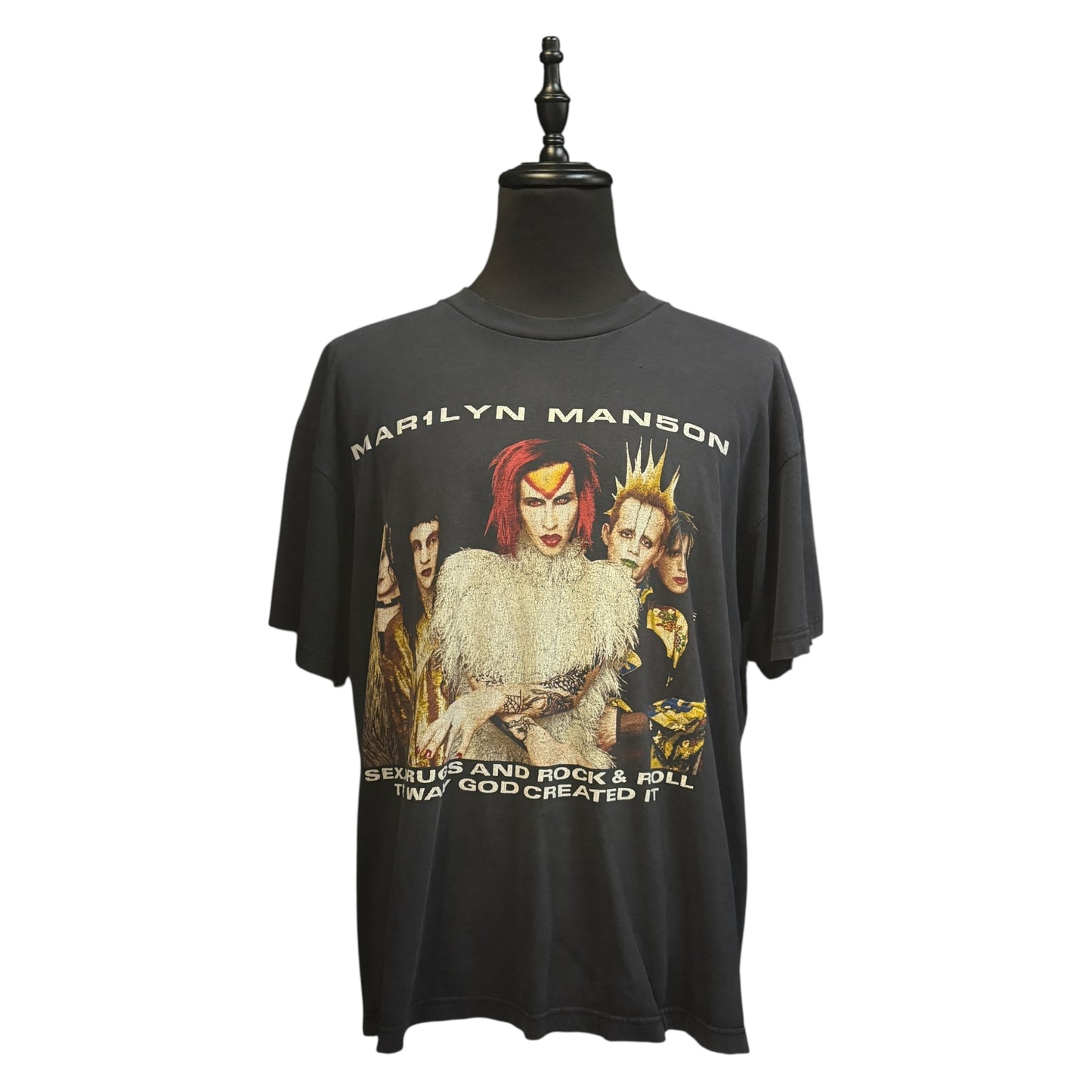 【MARILYN MANSON】マリリンマンソン "ROCK IS DEAD TOUR"  90`s Vintage Tシャツ XL相当