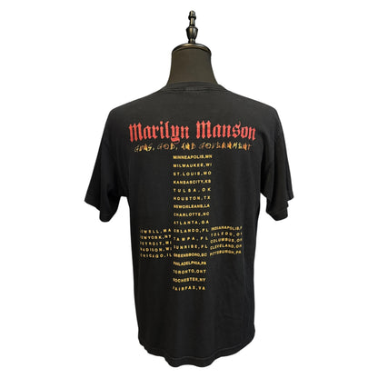 【Marilyn Manson】マリリンマンソン "HOLY WOOD Guns,God,And Government" 00's Vintage ツアーTシャツ L