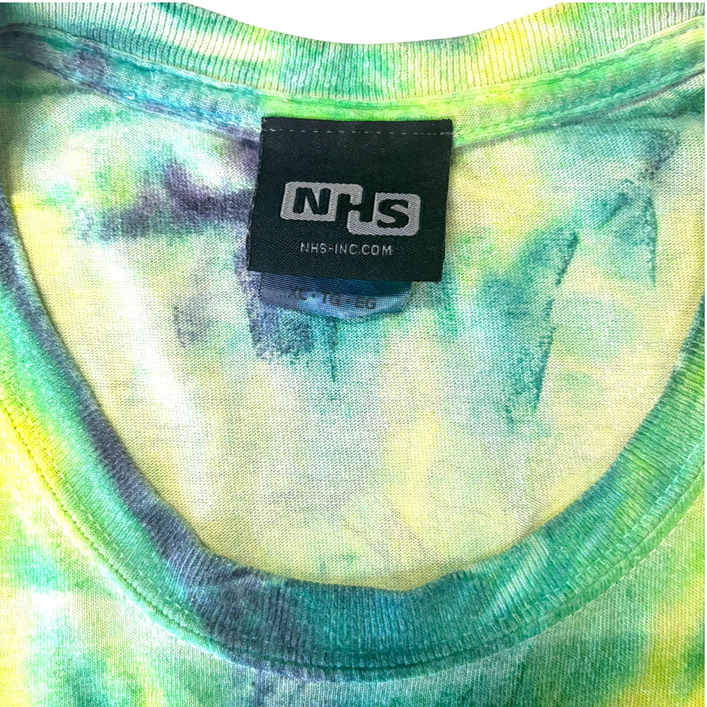 【SANTA CRUZ】 サンタクルーズ NHSタグ  Tシャツ  緑黄色タイダイ XL