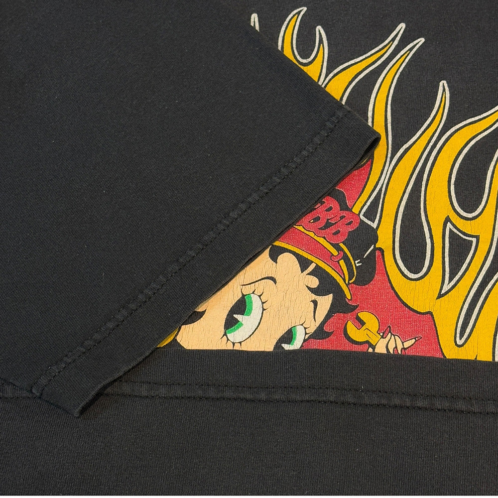 【BETTY BOOP】 ベティブープ MOTORCYCLES BY BOOP Vintage Tシャツ L