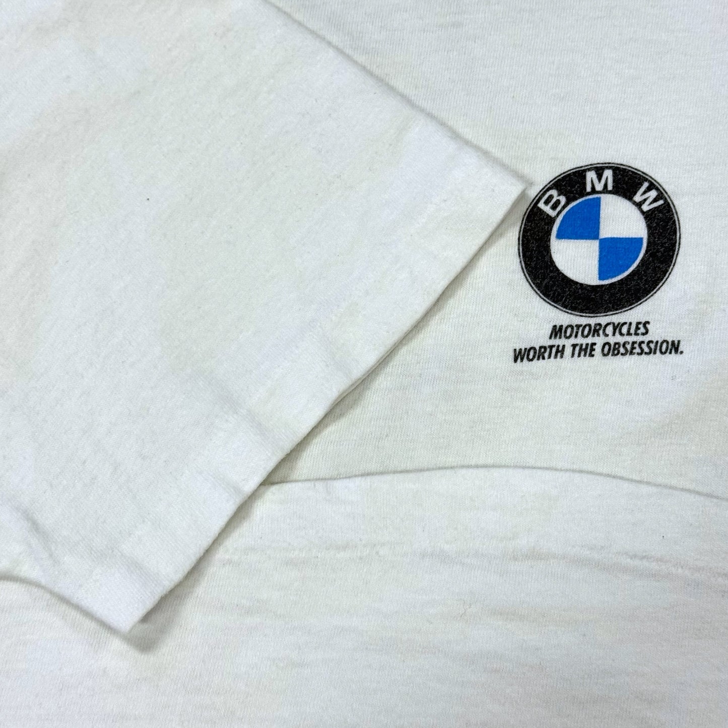 [BMW] BMW RIDE THE BMW ROAD Vintage T-shirt XL