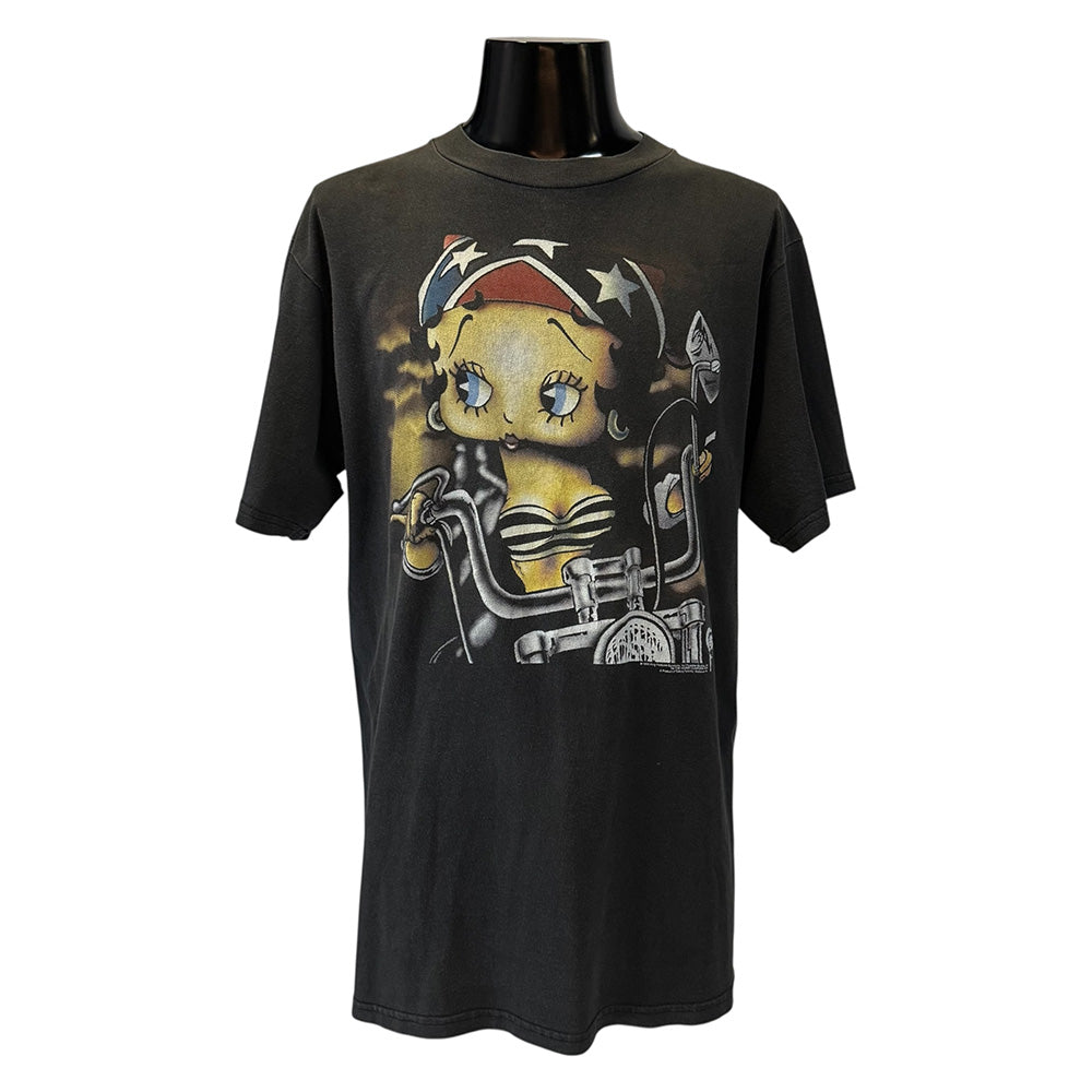 【BETTY BOOP】ベティブープ MOTORCYCLE Tシャツ L