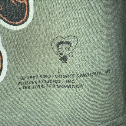 【BETTY BOOP】ベティ・ブープ "CAMO PANTS / GIRLS RULE" 90's Vintage Tシャツ