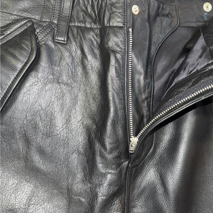 【STUSSY】ステューシー MILITARY CARGO LEATHER PANT レザー カーゴパンツ 32