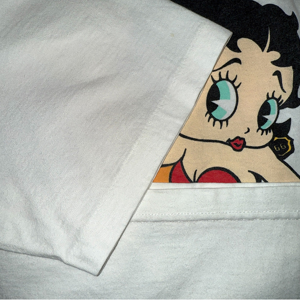 Betty Boop Route 66 Print T-Shirt, Made in USA, Size XL