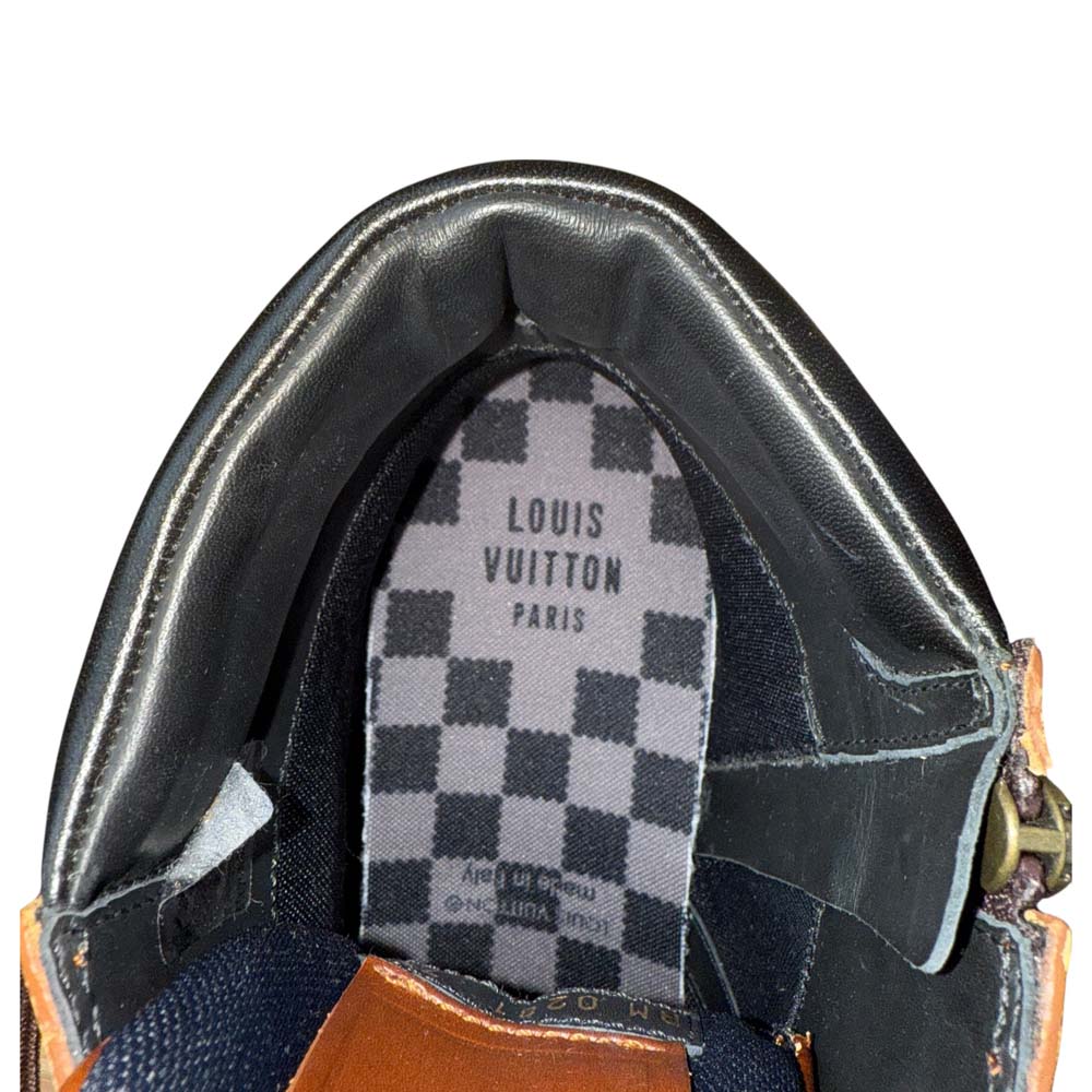 [LOUIS VITTON x NIGO] Louis Vuitton Oberkampf Line Ankle Boots UK7 1/2