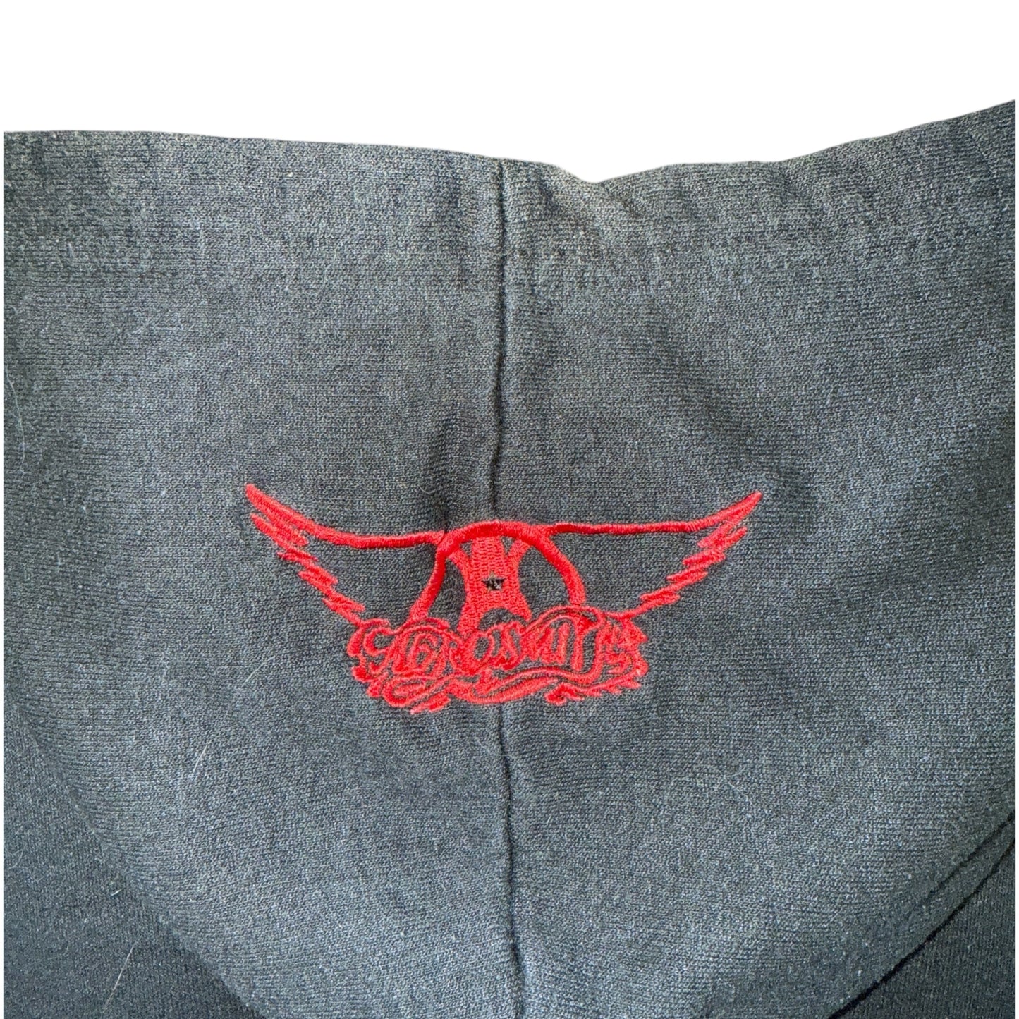 【AEROSMITH】エアロスミス Metallic Puffy Logo Hoodie パーカー M