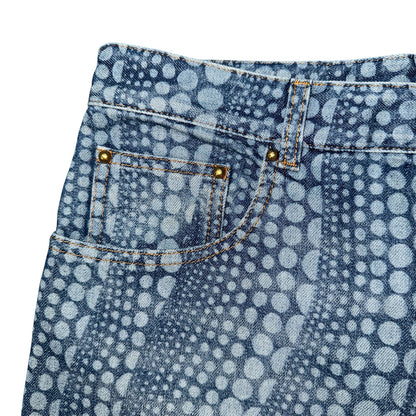 [LOUIS VUITTON] Louis Vuitton Yayoi Kusama All-Over Pumpkin Denim Pants RM232H YN3 HOD30W Size 32