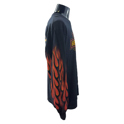 【HARLEY DAVIDSON】ハーレーダビッドソン  MID-OHIO HARLEY-DAVIDSON INC.2005コピーライト ロングスリーブTシャツ
