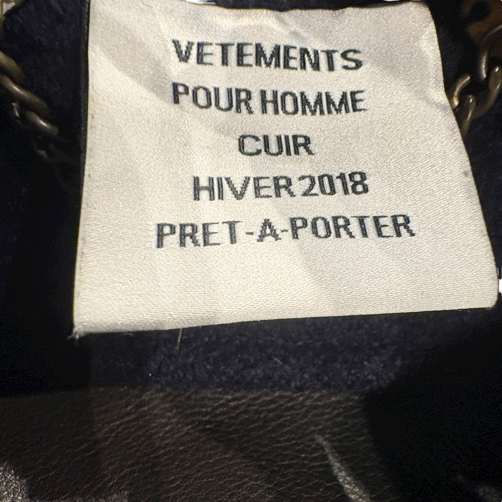 Vetements "VAGABOND TIE COAT" Oversized Wool Coat