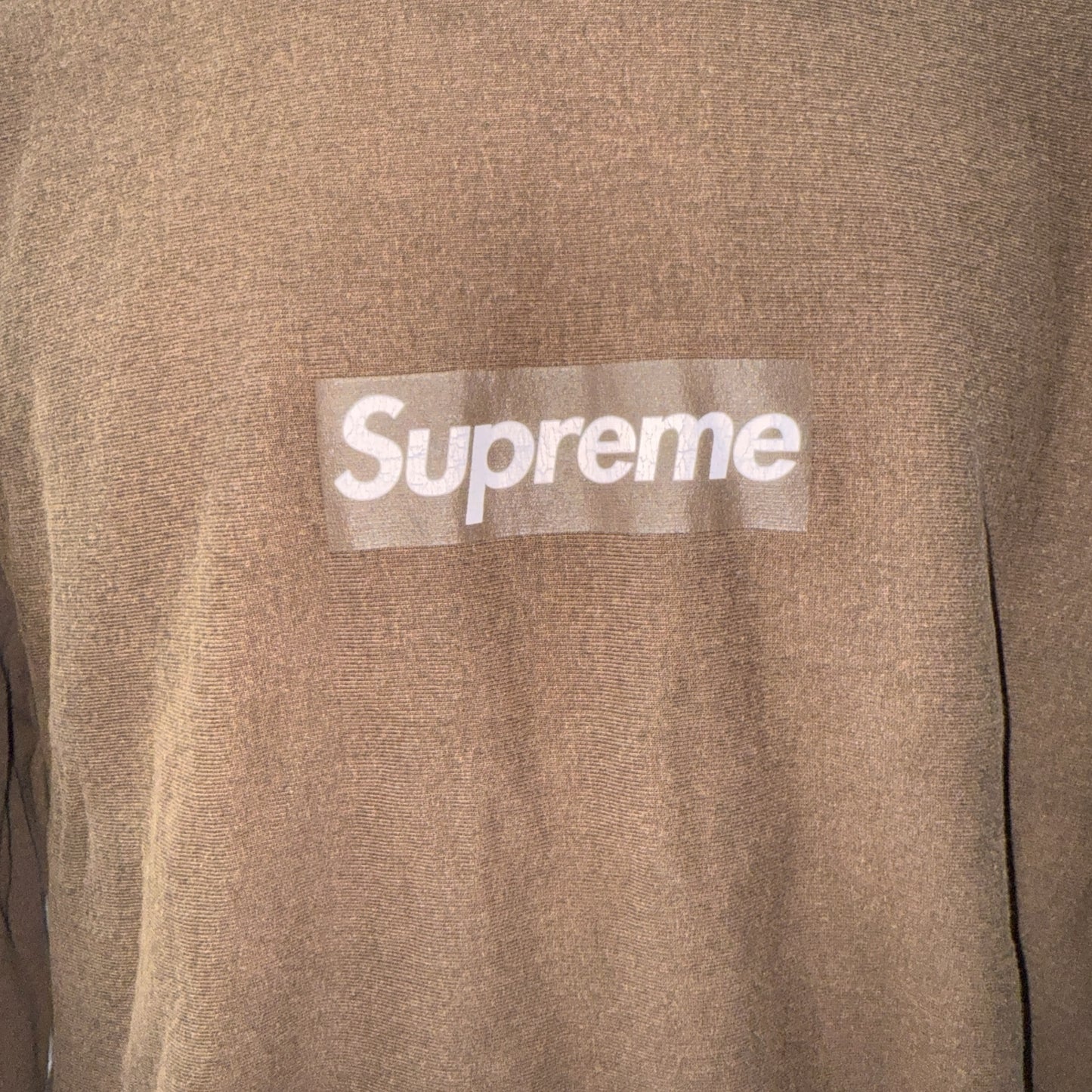 [SUPREME] Supreme Washed Box Logo Crewneck