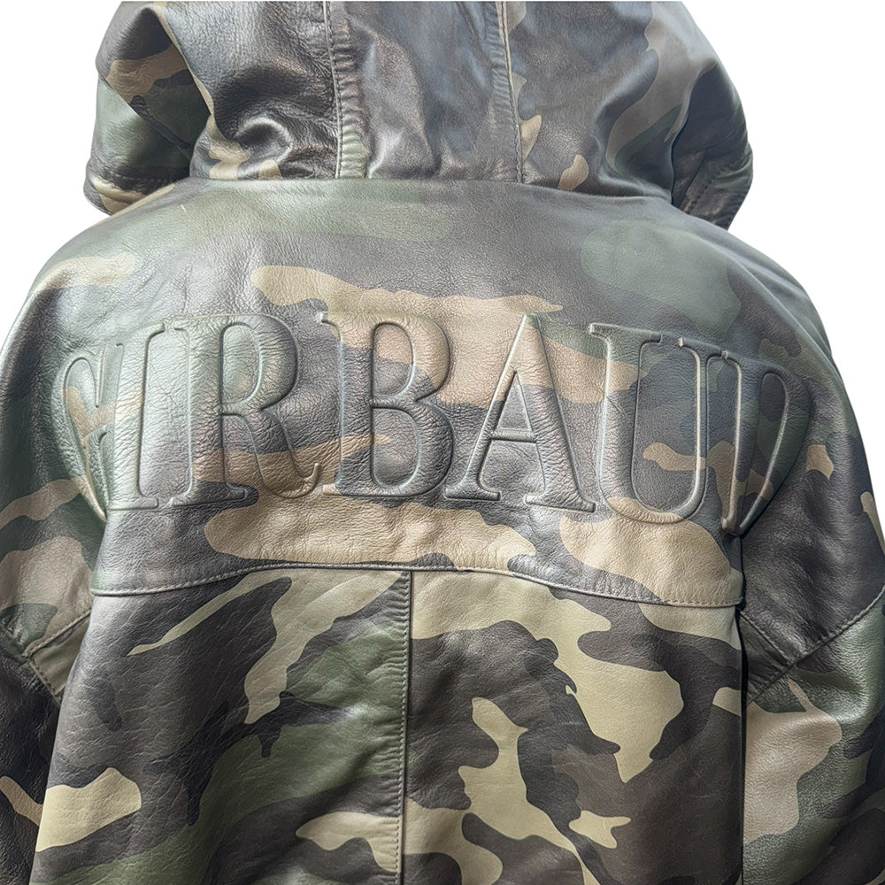 [SUPREME × MARITHE + FRANCOIS GIRBAUD] Supreme Hooded Leather Flight Bomber Jacket "Camo"