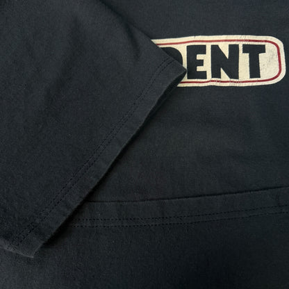 【INDEPENDENT】インディペンデント "BAR LOGO" 00's Vintage Tシャツ navy