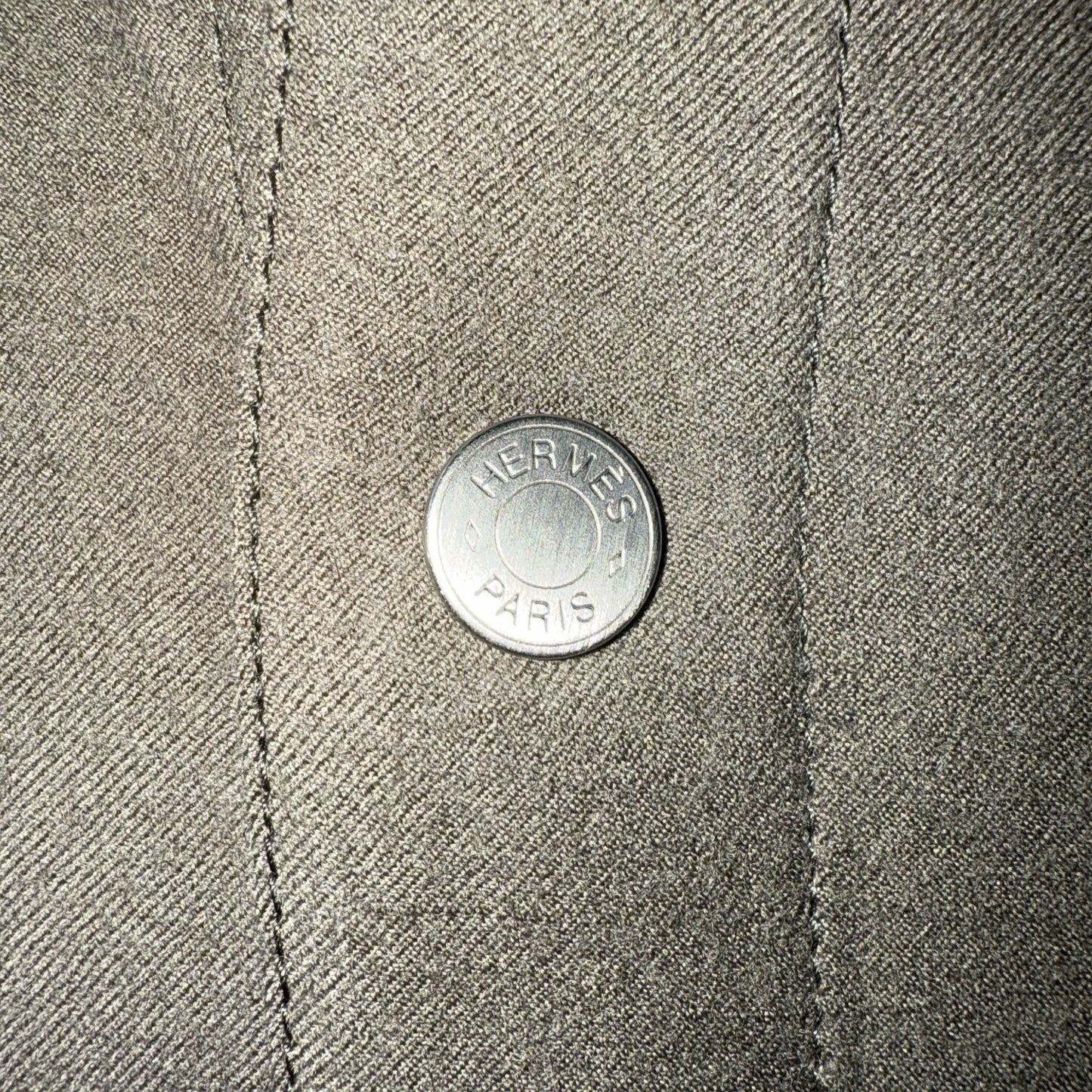 [HERMES] Hermès Serie Button Boxy Fit Overlap Pocket Cotton Jacket