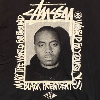 【STUSSY】ステューシー/NAS/NEXUS 7/限定モデル/Tシャツ L