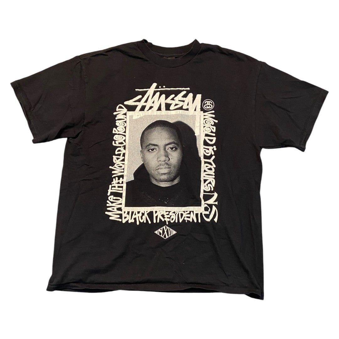 【STUSSY】ステューシー/NAS/NEXUS 7/限定モデル/Tシャツ L