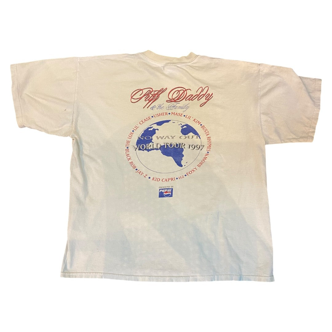 Puff Daddy No Way Out Tour T-Shirt 1997 XL