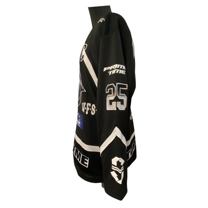 【Supreme】シュプリーム Rhinestone Hockey Jersey "Black"　 ラインストーン ホッケー ジャージ "ブラック" M