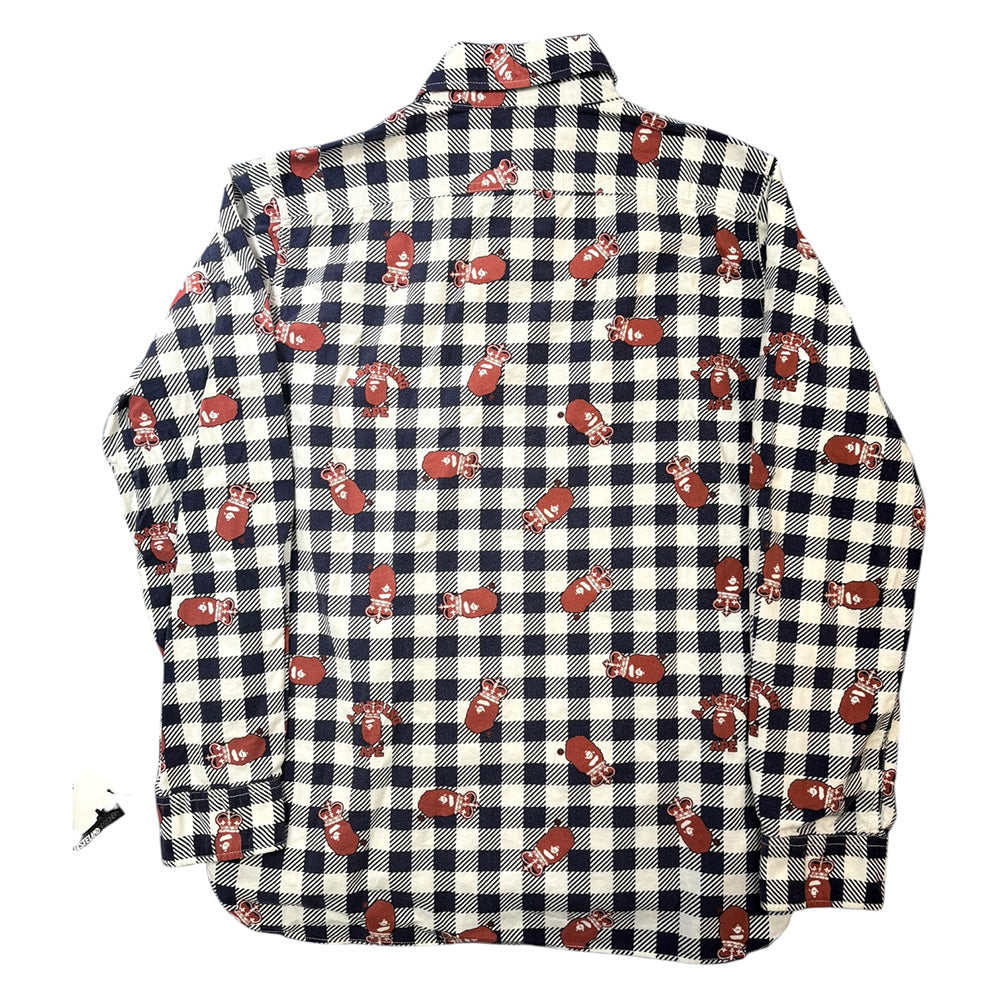 A BATHING APE Classic Crown Check Shirt (Size XL)
