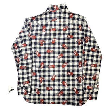 A BATHING APE Classic Crown Check Shirt (Size XL)