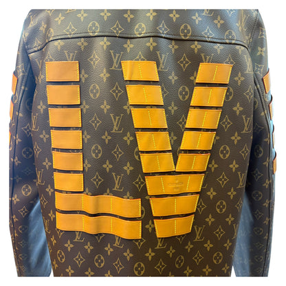 【LOUIS VUITTON】ルイ・ヴィトン ×Virgil Abloh（ヴァージル）22SS モノグラム総柄ミリタリージャケット L