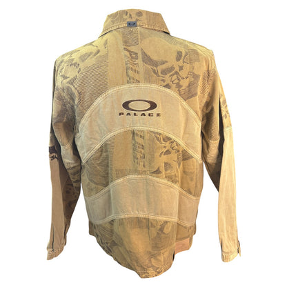 [PALACE x OAKLEY] Palace Oakley Jacket, Khaki, All-Over Print, Outerwear, Streetwear, Size L
