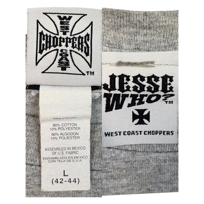 【WEST COAST CHOPPERS】 ウエストコーストチョッパーズ 「Long Beach CA」チョッパーTシャツ/ 90's / L / グレー
