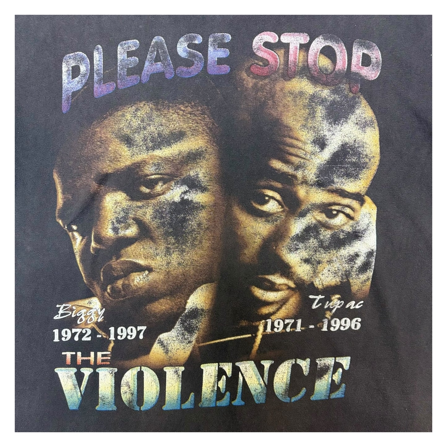 [2PAC &amp; BIGGIE MEMORIAL] Notorious Big 2Pac RAP T-shirt