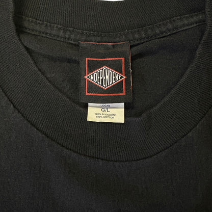 【INDEPENDENT】 インディペンデント Skull スカル  Relic Vintage Tシャツ L
