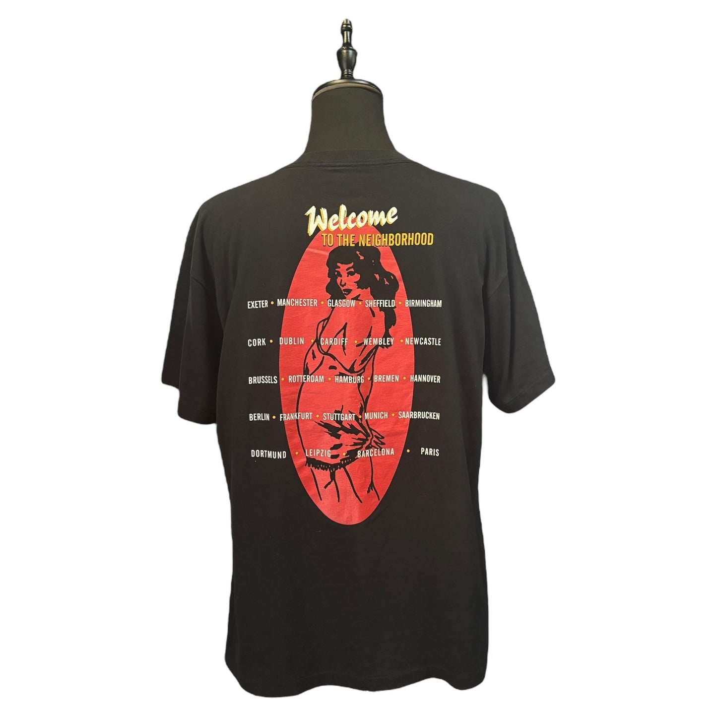 【MEAT LOAF】 ミートローフ WELCOME TO THE NEIGHBOURHOOD EUROPEAN TOUR 90s Vintage Tシャツ XL