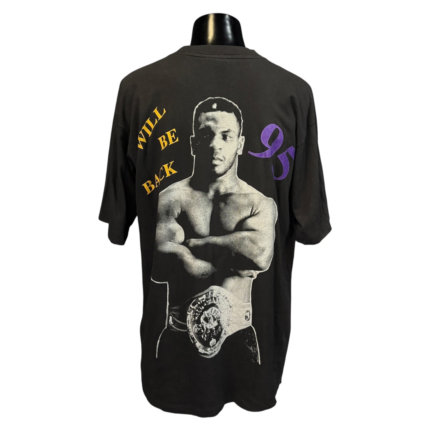 【MIKE TYSON】マイクタイソン Will be Back '95 Vintage Tシャツ XL相当