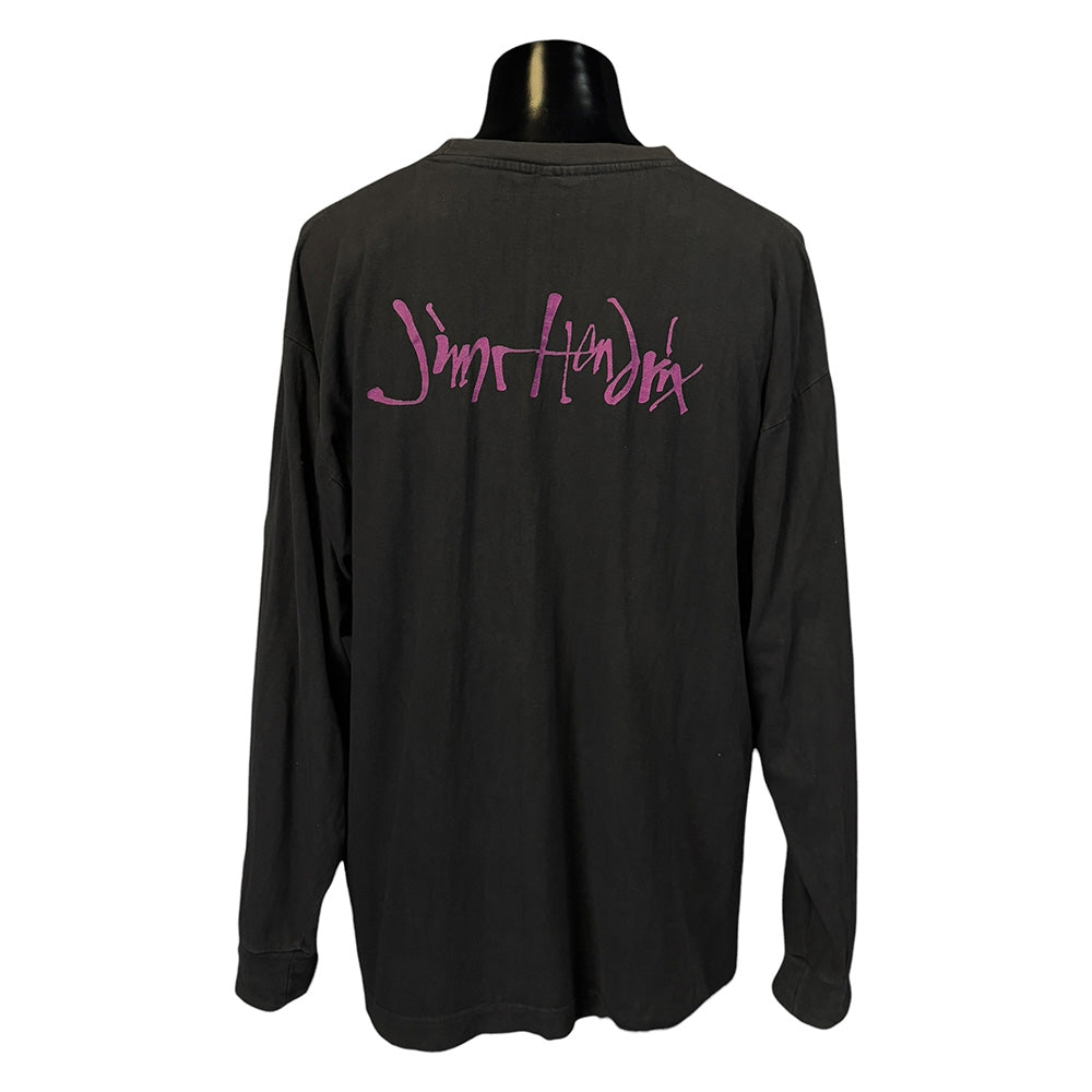 [JIMI HENDRIX] Jimi Hendrix Portrait Vintage Long Sleeve T-Shirt (Size XL)