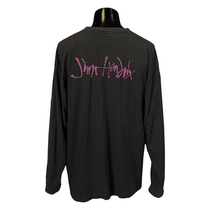 [JIMI HENDRIX] Jimi Hendrix Portrait Vintage Long Sleeve T-Shirt (Size XL)