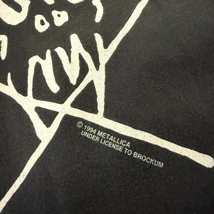 【METALLICA】メタリカ NOWHERE ELSE TO ROAM EUROPE TOUR ’93 Vintage ロングTシャツ XL相当