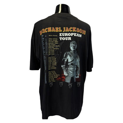 [MICHAEL JACKSON] Michael Jackson EUROPEAN TOUR T-shirt XL