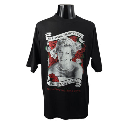 【PRINCESS DIANA】プリンセス・ダイアナ "MEMORIAL" 追悼 Vintage Tシャツ XL